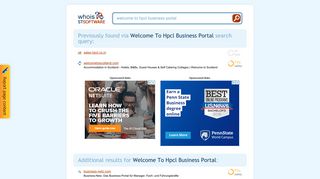 Welcome To Hpcl Business Portal - STSoftware Whois