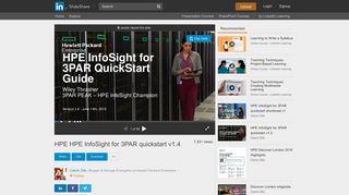 HPE HPE InfoSight for 3PAR quickstart v1.4 - SlideShare