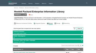Enterprise Information Library - HP Enterprise Group