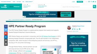 What is HPE Partner Ready Program? - Definition from WhatIs.com