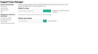 Submit a case - HPE Support Center