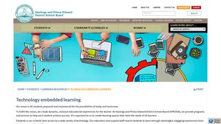 Technology embedded learning – Hastings and Prince Edward District ...