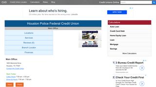 Houston Police Federal Credit Union - Houston, TX