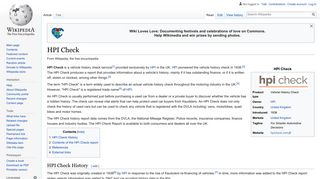 HPI Check - Wikipedia