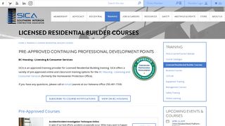 Licensed Residential Builder Courses - Southern Interior Construction ...