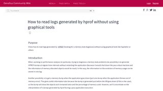 How to read logs generated by hprof without using graphical tools ...