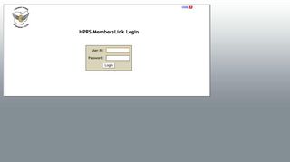 HPRS MembersLink Login