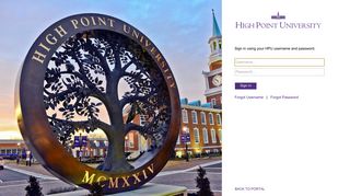 Sign In - My HPU - High Point University