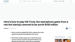 How to play HQ Trivia, the free app you can play twice a day to win ...