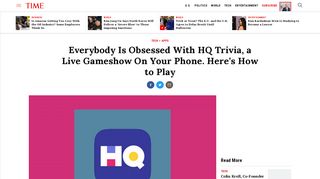 HQ Trivia App: What to Know About the Popular Quiz Game | Time