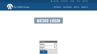HR360 Login - The Ashley Group