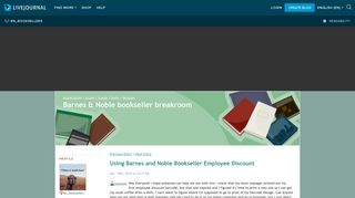 Using Barnes and Noble Bookseller Employee Discount: bn_booksellers