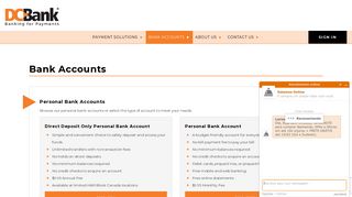 Bank Accounts » DC Bank