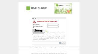 H&R Block® Rewards Card - Login