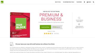 Professional Small Business Tax Software | H&R Block®