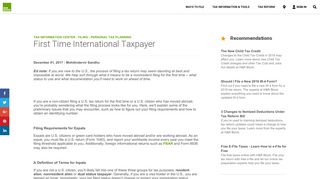 A Guide To Taxes for Immigrants and Expats| H&R Block