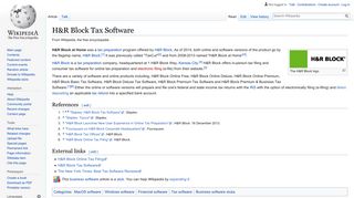 H&R Block Tax Software - Wikipedia