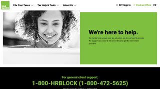 Tax Support – H&R Block Canada