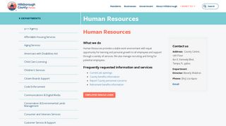 Hillsborough County - Human Resources