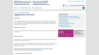 Application Process - NICS Recruitment