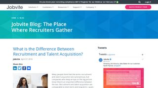 What is the Difference Between Recruitment and Talent Acquisition ...