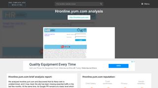 Hronline Yum. Portal Login - Popular Website Reviews