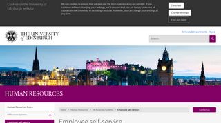 Employee self-service | The University of Edinburgh