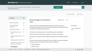 HR Virtual Agent conversations | ServiceNow Docs