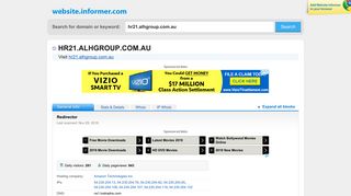 hr21.alhgroup.com.au at WI. Redirector - Website Informer