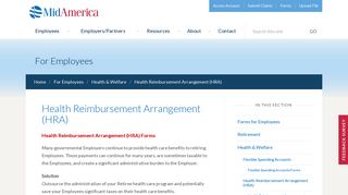 Health Reimbursement Arrangement (HRA) | MidAmerica