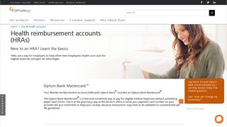 Health Reimbursement Accounts (HRA) - Optum Bank