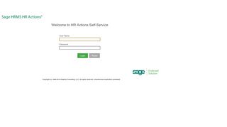 HRActions® Self Service Login - Catholic Crosscultural Services