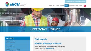Contractors Division | HRAI