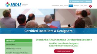 Certified Installers & Designers - HRAI