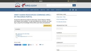 Army Human Resources Command (HRC) - My Records Portal