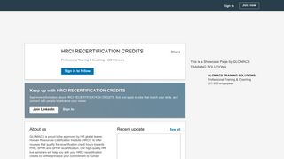HRCI RECERTIFICATION CREDITS | LinkedIn