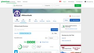 HRdownloads Reviews | Glassdoor.ca