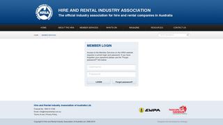 Hire and Rental Industry Association - Member services