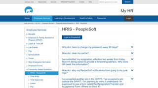 HRIS - PeopleSoft | My HR