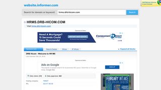 hrms.drb-hicom.com at WI. DRB Hicom - Welcome to HR MS