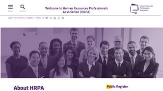 Welcome to Human Resources Professionals Association (HRPA)