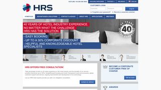 Corporate customer portal - HRS.com