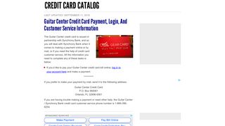 Guitar Center Credit Card Payment, Login, and Customer Service ...