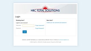 Login - HRC Total Solutions