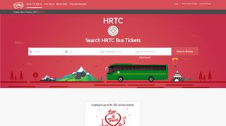 HRTC Online Bus Ticket Booking, Bus Reservation, Time Table, Fares ...
