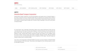 HRTC - HRTC Online Booking - Himachal Road Transport Corporation