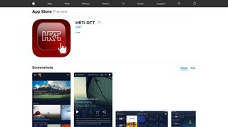 HRTi OTT on the App Store - iTunes - Apple