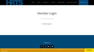 Member Login - HRTS.org