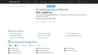 Hr workways log on Results For Websites Listing - SiteLinks.Info
