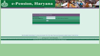 Pensioner Login - Haryana